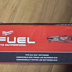Milwaukee 3052-20 M12 FUEL 12V 1/4" Cordless Li-Ion Ratchet - Bare Tool..New Gen