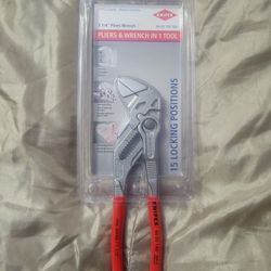 KNIPEX Pliers Wrench & Jaw Protectors for 7 1/4" Pliers Wrench)