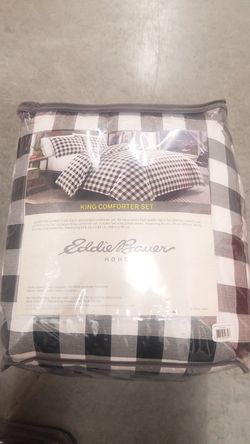 3 pieces Comforter Set King Size Eddie Bauer Home