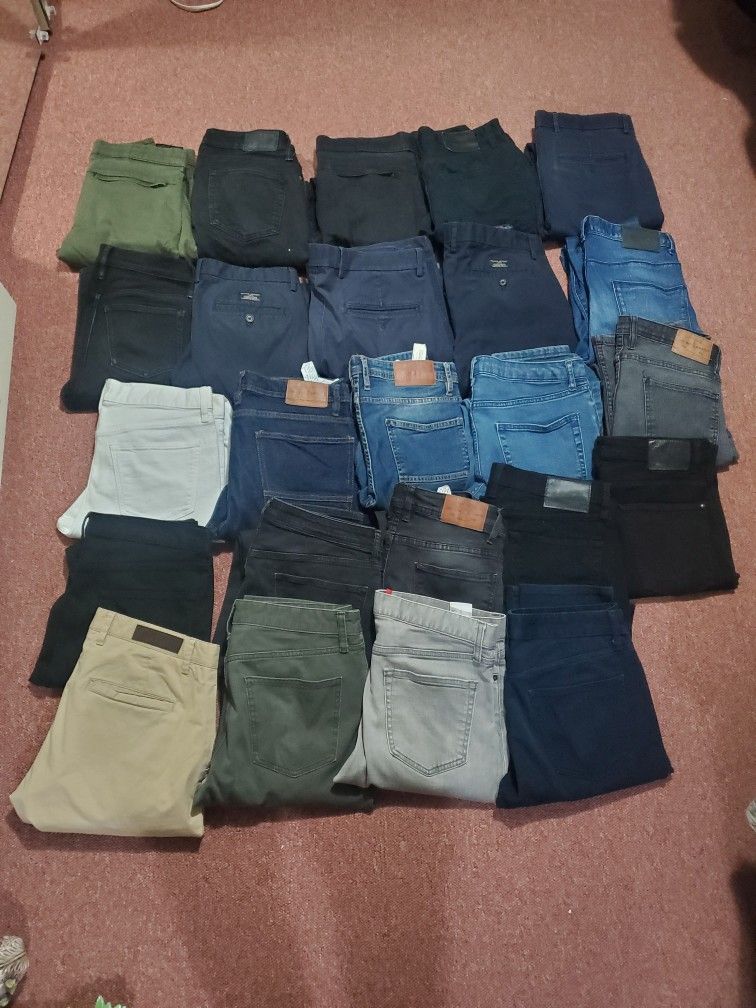 20 Mens Slim And Skinny Jeans. Size 31 And 32