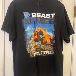Mr. Beast-BEAST GAMES Tshirt Unisex - M- Hard To Find!