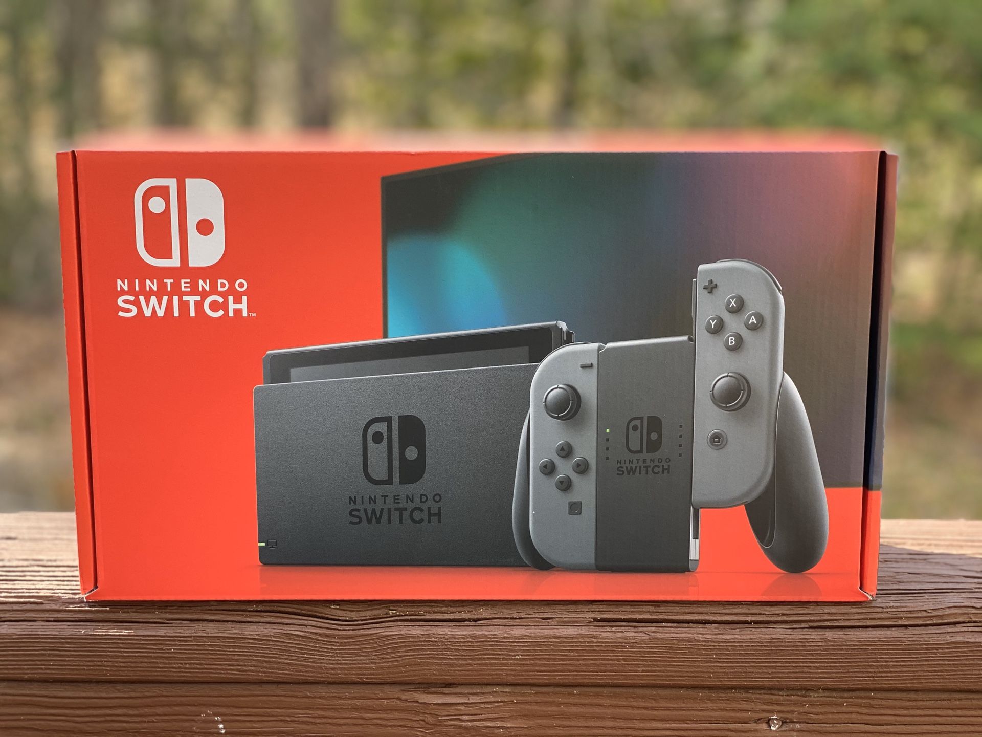 Nintendo Switch with Grey Joy Con