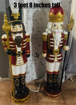 Large Decorative Nutcracker Figures – Set of 2