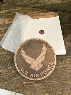 10” Round Bronze Air Force Stepping Stone. New