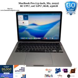 MacBook Pro (13-inch, M2, 2022) 8C CPU\ 10C GPU\ 8GB, 256GB "H91713"