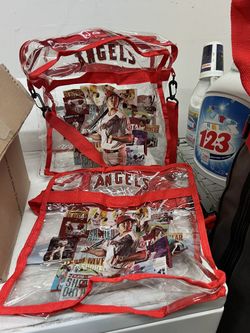 Angels Clear Bag With Angels Water Spray Fan 