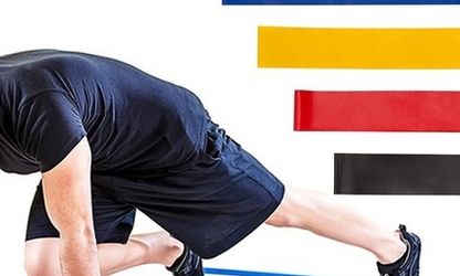 Resistance Loop Exercise Bands for Home Fitness, Stretching, Strength Training, Physical Therapy, Workout Bands (Set of 5)