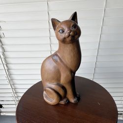 12 Inch High All Wood Cat
