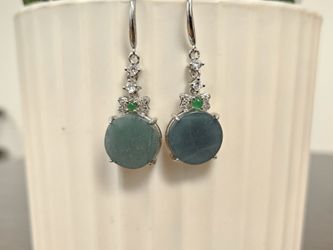Natural Guatemala Jadeite Earrings
