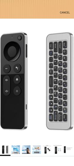 TV Remote with Built-In QWERTY Keyboard