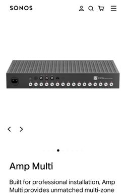 Just released!  “Sonos AMP-MULTI”Built for professional installation, Amp Multi provides unmatched multi-zone Amp Multi
