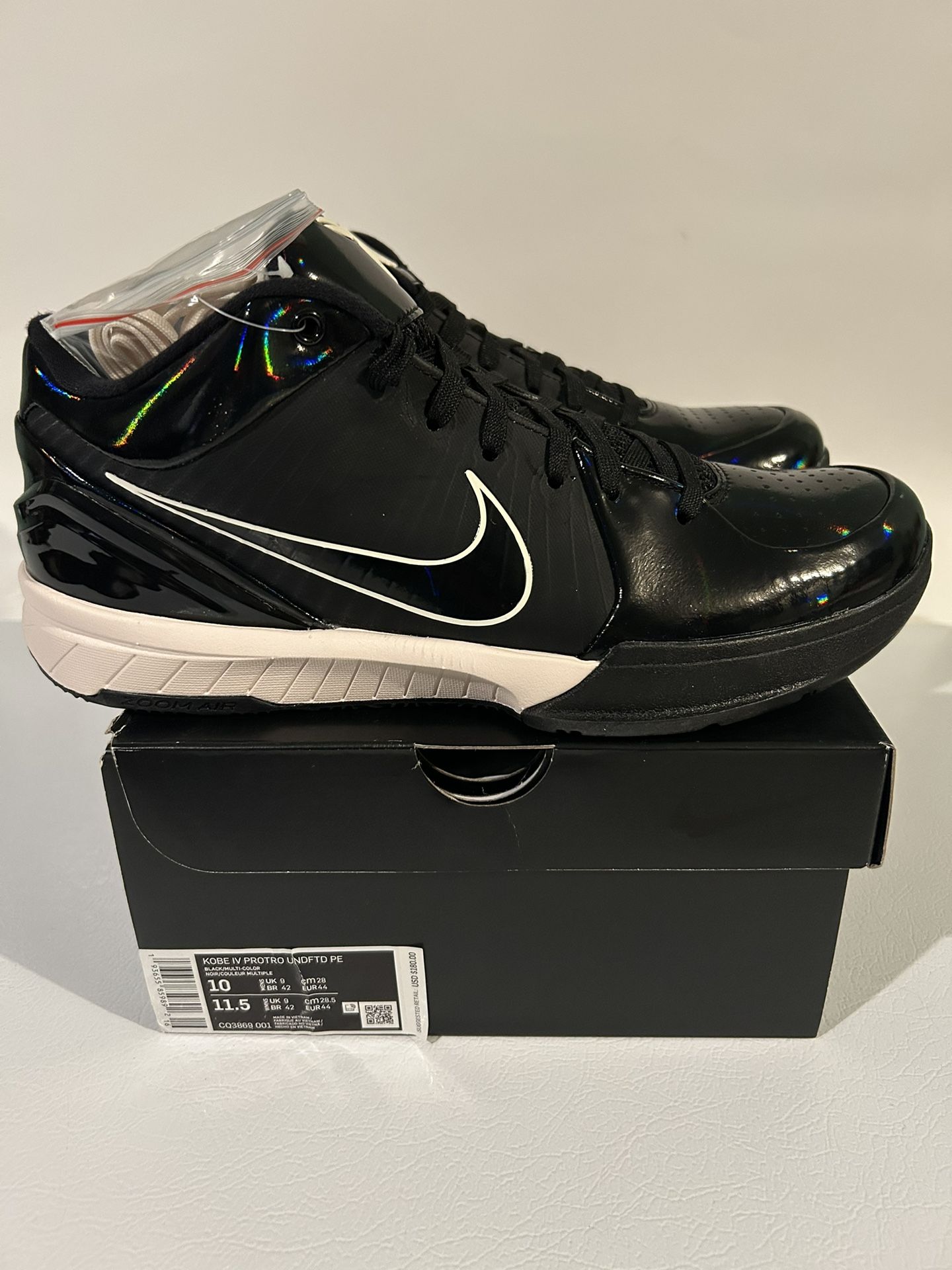 Nike Kobe 4 Protro Undefeated Black Mamba Mens Size 10 “Last Nike Kobe 4 Protro Undefeated Black Mamba Mens Size 10 “Last