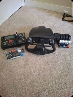 Turtle Beach VelocityOne Flight Yoke, Logitech Flight Multi Panel, Logitech Flight Switch Panel