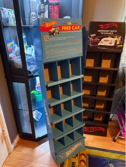 Hotwheels blue display