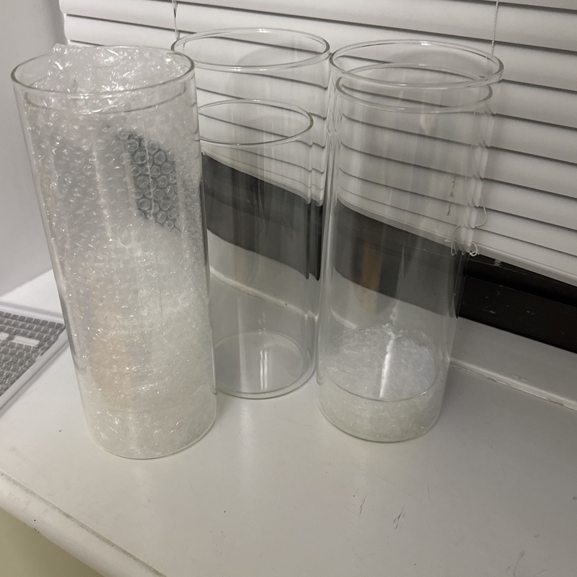 6 Piece Glass Candle holders