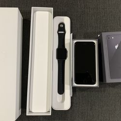 iPhone 8 (64GB) Like New Also Include Iwatch