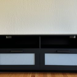 Black TV Console- IKEA Brimnes