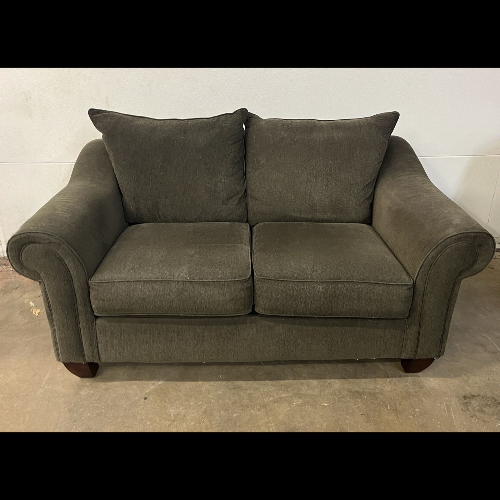 Brown Microfiber Loveseat