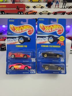 "FERRARI"Lot of 4 Hotwheel Cars