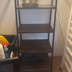 Shelf Wood And Metal 