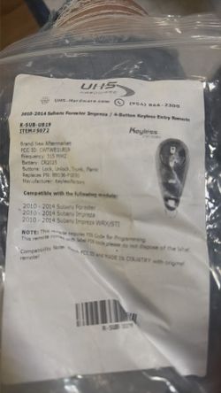 2010-014 Subaru Impreza fob