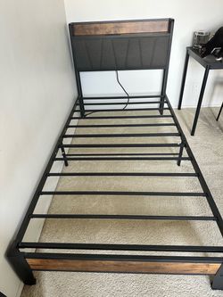 Twin size bed frame (mattress is optional)