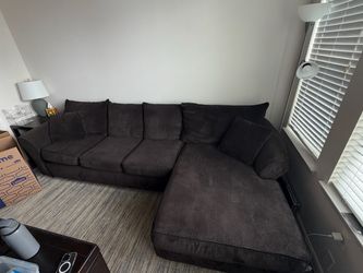 Dark brown Sectional Sofa with Chaise