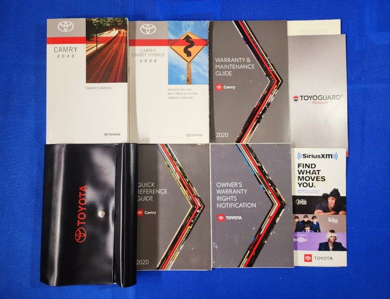 2020 Toyota Camry Owners Manual - Complete Set