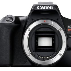 CANON EOS Rebel SL3 DSLR Camera, Built-in Wi-Fi, Dual Pixel CMOS AF and 3.0 inch Vari-Angle Touch Screen, Body, Black