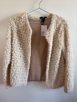 Fluffy outerwear jacket  (XS)