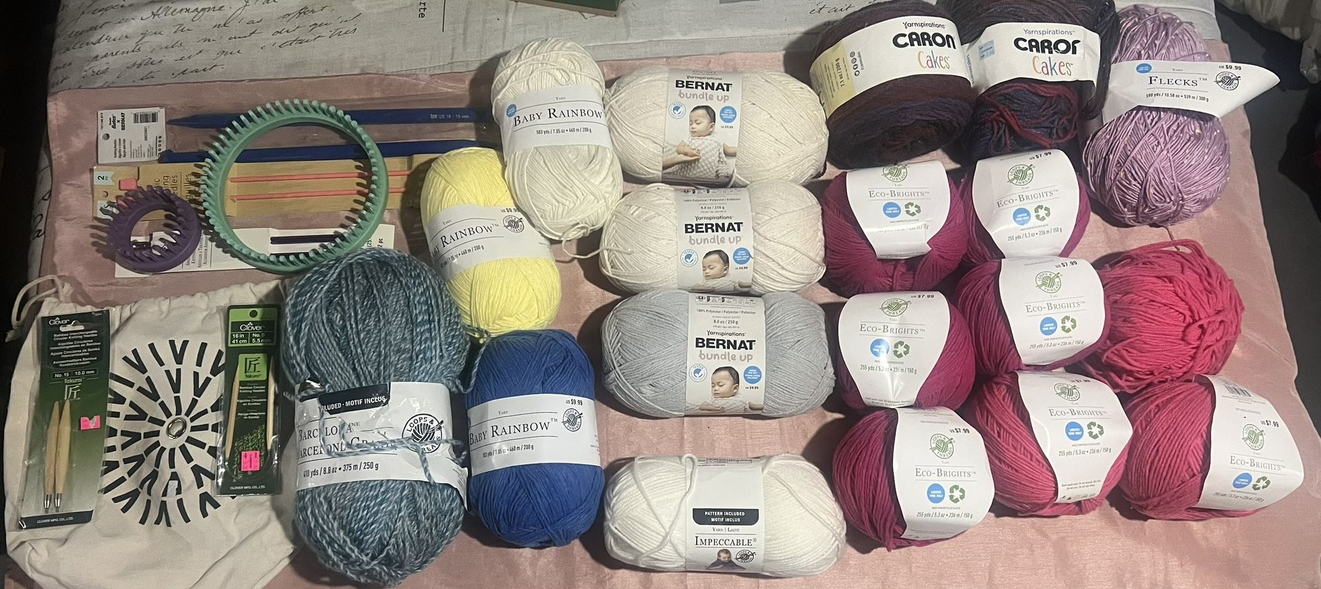 Yarn and Tool Lot Sale