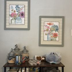 Large Floral Art Set