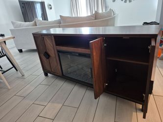 Fireplace TV stand