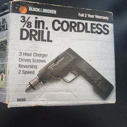 Black & Decker 3/8" Cordless Rechargeable Drill 9020