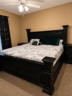 King size Bed Frame black
