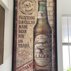 Framed Yuengling Picture