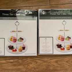 three-tier cake tray