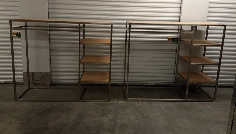 Very Nice 4 Shelf Metal and Wood Storage Shelf
$40 Each
Very Nice Large Metal and Wood Storage Rack