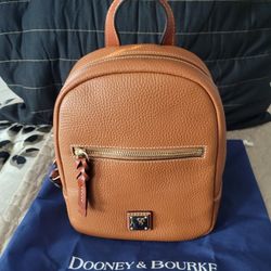Dooney Bourke Small Ronnie Backpack Caramel for Sale in