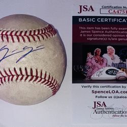 SPENCER STEER CINCINNATI REDS SIGNED AUTOGRAPHED GAME USED MLB BASEBALL JSA COA!