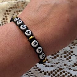 DOWN BAD  Taylor Swift Handmade Beaded Friendship Bracelet - Adjustable