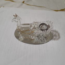 Wedding bridal shower favors- crystal horse and a carriage ($4 each)
