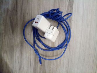 Iphone charger with two blocks/ wall pieces