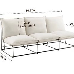 Sofa Beige Cloud Style