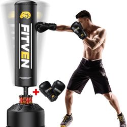 Punching Bag AND Boxing Gloves! FITVEN Freestanding