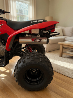 Can-Am DS 250 2025 with Big Gun Eco Slip in like new condition