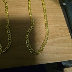 20 Inch Gold Plated Cuban Link Chain 4mm