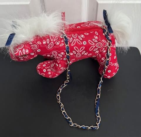 Pony Plush Purse with Button Eyes just $5