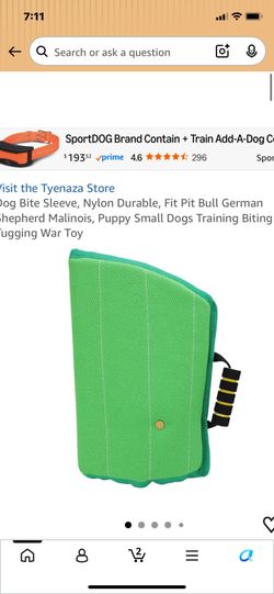 New in packaging dog biting sleeve green