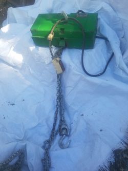 Wright-Way chain hoist/trolly